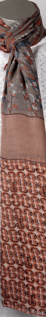 Printed  scarf beige Style:SC/4205/BEI image 0